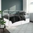 Tailored Bed Skirt with Split Corners Three Side Coverage Easy Fit, Wrinkle Free