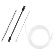 Silicone Tube and Cleaning Brush Set for Fully Automatic Coffee Machines