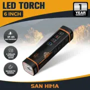 San Hima LED Torch Light Power Bank Flashlight Lithium USB Rechargeable
