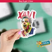 Xavi Hernandez Artistic Sticker 3D Sticker