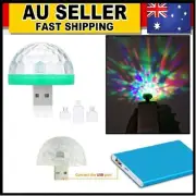 USB Mini RGB LED Disco Stage Light Party DJ Phone Ball Mushroom Decorative Lamp