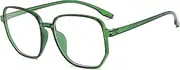 Blue Light Blocking Glasses Oversized Fashion Blue Light Glasses for Women Anti Eyestrain & UV Protection Computer Eyeglasses