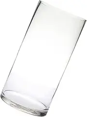 [Levemolo] Clear Glass Cylinder Vase Decorative Centerpiece for Weddings Home Modern Design for Floral Arrangements Table Decor Height