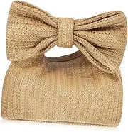 [VANZACK] Straw Clutch Purse Women Handbags for Women Beach Bag Strong Straw Material Natural Look