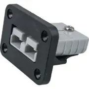 Flush Mount 50Amp Anderson Plug Mount Mounting Braket Inc: Genuine Grey Anderson