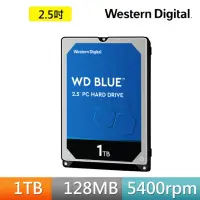 在飛比找momo購物網優惠-【WD 威騰】藍標 1TB 2.5吋 5400轉 128MB