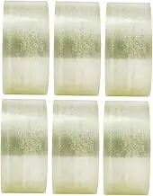TEHAUX 6 Rolls Adhesive Tape Silent Transparent Tape Sealing Tape Packaging Tape Heavy Duty Carton Packing Tape Filament Duct Tape Clear Boob Glazing Tape High Viscosity Tape White