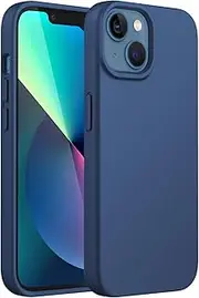 [JETech] Silicone Case for iPhone 13 6.1-Inch, Silky-Soft Touch Full-Body Protective Phone Case, Shockproof Cover with Microfiber Lining (Cobalt Blue)