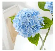 Artificial Hydrangea Flowers, 4 Pieces, 8.6x4.7x21 Inches, Blue