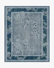 245' x 305' | Machine Washable Runner Rug | Kid & Pet Friendly | Indoor Rug | Draper Blue Rug by Gracie | Ruggable