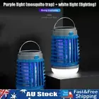 _ Solar Electric Mosquito Killer LED Bug Insect Zapper Flashlight for Camping Te