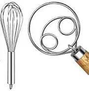 Kitchen Wire Balloon Dough Whisk Baking Cooking Tools (Silicone Dough Whisk)