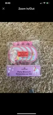 16 Unicorn Party Noise Makers