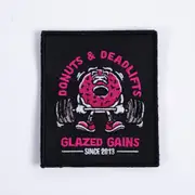 [TWL] TWL - VELCRO PATCH - DONUTS AND DEADLIFTS