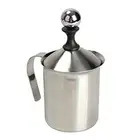 Electric Frother Milk Baby Manual Steamer Frothing Jug Mug 400ml