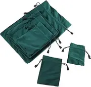 TOGEVAL 6pcs Soft Lint Drawstring Storage Bags Lightweight Solid Color Pouches for Jewelry and Small Items Portable Organizers for Home and Outdoor Use