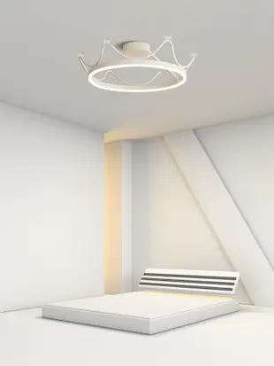 臥室燈創意個性現代簡約皇冠燈兒童房女孩房極簡led餐厛房間燈飾 (8.3折)