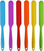 EXQUIMEUBLE Multifunctional Hair Dye Applicator Brush Ergonomic Silicone Scraping Plate for Hair Treatments Cake Cream Scraper Easy Coloring Tool Yellow