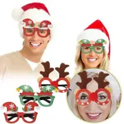 Christmas Glasses Frames | Holiday Theme Eyeglasses | Funny Xmas Prop Glasses