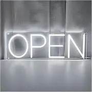 Sign Lamp Open Neon Sign LED Light For Shop Salon Coffee Shop Restaurant Office Wall Decor USB Powered Dimmable Signs Illuminated Lamp 43cmx14.9cm