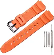 XBHSW Resin strap Compatible with Casio AE-1000w AE-1200 SGW-300H 500 W-800H Men's Waterproof Rubber Replacement Watch Band Bracelet
