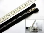 Zip,Zipper,Reversible,Flip Over,Open End,Metal YKK,Black, 24,26,30", 60,66,76cms