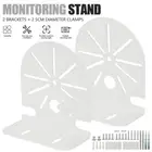 2pcs Universal Metal Vertical Pole Mount Bracket with Loops for Security Camera