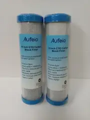 Aufeia 10 in x 2.5 in CTO carbon block filter Replacement for Whole House RO 5μ