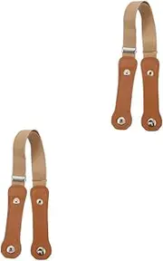 COLLBATH 2sets Elastic Children Waist Belts Boys and Girls Waist Band Fashion Buckles Traceless Strap for Dresses Tights Jeans Boys Girls 2pcs*2