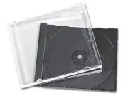100 x UNASSEMBLED Jewel CD Cases with Black Tray Single Disc - Standard Size