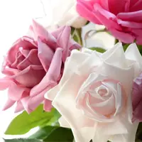 在飛比找ETMall東森購物網優惠-日本保濕假花仿真花玫瑰花束美式簡約家居裝飾花客廳擺設