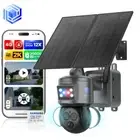 Home Security Camera 2K 4G Solar Powered 20000mAH Battery 24/7 Recording