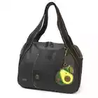 New Chala Bowling Zip Tote Large Bag BLACK Coin Purse AVOCADO Coin Purse gift