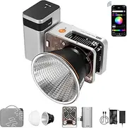 ZHIYUN Molus X60 RGB Combo 60W COB Video Light, LED Camera Light, Bi-Colour 2700K-6500K CRI 95 TLCI 98 w/Grip Battery, APP Control 15 Scenes for Video Recording/Portrait Shooting/TVC