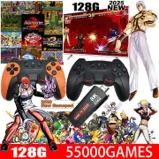 55000+ 4K HDMI Pre-Loaded Retro Game Stick Console 2X Wireless Controller Video