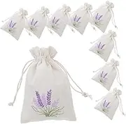 TIDTALEO 10Pcs Lavender Sachet Bags Refillable Drawstring Pouches Lightweight Present Sachet for Travel Camping Home Storage Elegant Design for Fragrance Sealing