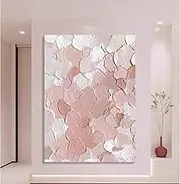 100% Hand Painted Oil Painting Artwork - Abstract Cream Style Texture Canvas Wall Art,For Living Room Bedroom Home Decorations Wall Decor,As Shown,100 X 150 Cm(40"X60")