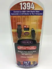 Belkin 1394 IEEE Firewire 6 Pin To 4 Pin Cable Model F3N401-14-ICE 14.7'