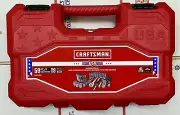 Craftsman 59 Pc Standard (SAE) / Metric Socket Set 3/8 Drive Chrome In Hard Case