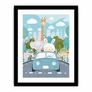 Kids Car Nursery Wall art Poster