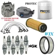 Tune Up Kit Filters Cap Wire Spark Plugs For CHEVROLET P20 L6 4.8L 1988-1989