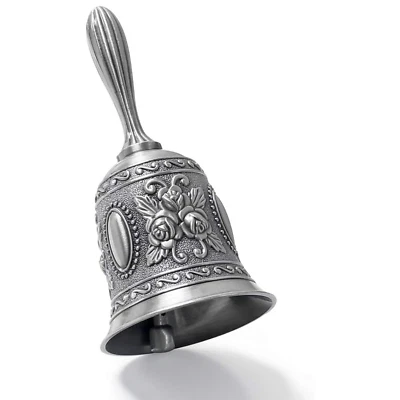 Retro Metalen Tone Hand Bel Metalen School Diner Shoptea Bell Hand Held Craft Br