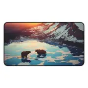 Alaska Bears Desk Mat Extra Large Office Mousepad Gaming Keyboard Pad (3 Sizes)