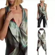 Rick Owens Wishbone Halter Silk blouse sz IT 44 US8 $875