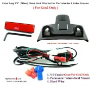 9'3"(280cm) Hard Wire+Mount Brackt+Gen2 Cradle For Valentine1 Radar Detector