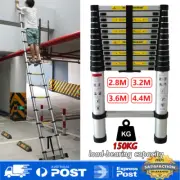 2.6/3.2/3.8/4.4 Telescopic Aluminium Ladder Extension Extendable Step Adjustable
