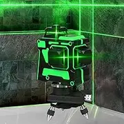 Traderight Laser Level Green Light Self Leveling 3D 12 Line Measure 1.2M Tripod