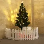 30 Pcs Plastic Fence Panels Picket Fence Garden Decoration Christmas Tree Fence