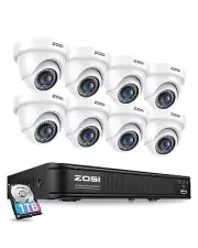 5MP 3K Lite 8 Channel H.265+ Home Security Camera System with AI Human Vehicl...