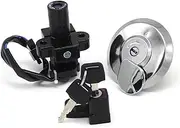 Ignition Switch for XR125L CLR125 for City for Fly 35010-KFT-620 Motorcycle Ignition Switch Fuel Gas Tank Cap Cover Seat Lock Key Set Kit Motorcycle Ignition Switch Lock